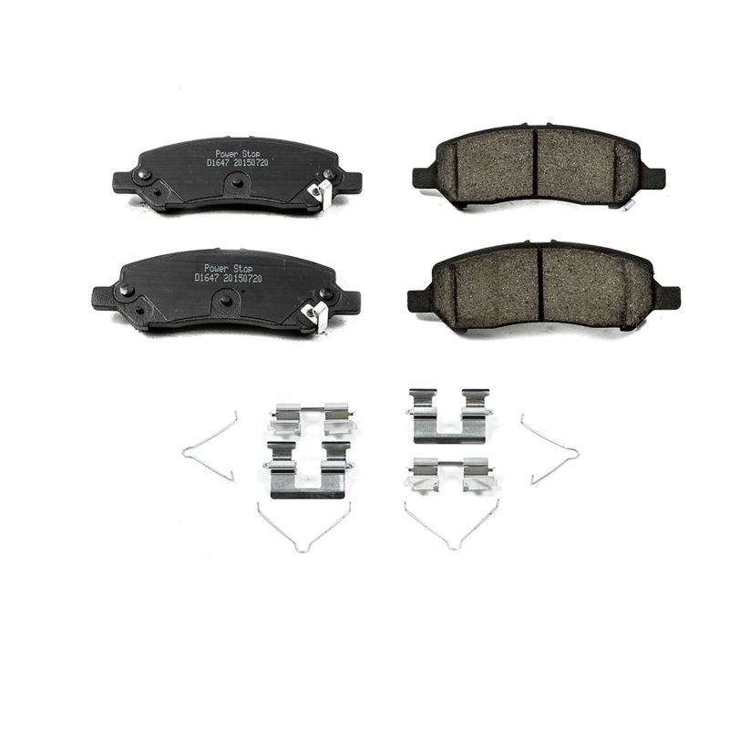 Power Stop 13-16 Dodge Dart Rear Z17 Evolution Ceramic Brake Pads w/Hardware Brake Pads - OE PowerStop
