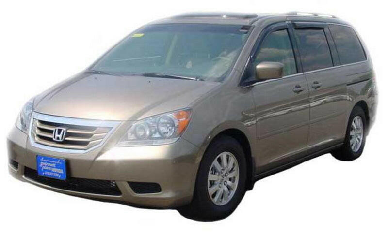 AVS 08-10 Honda Odyssey Ventvisor Outside Mount Window Deflectors 4pc - Smoke Wind Deflectors AVS