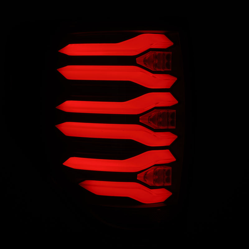 AlphaRex 09-14 Ford F150 LUXX LED Taillights - Black Housing Tail Lights AlphaRex