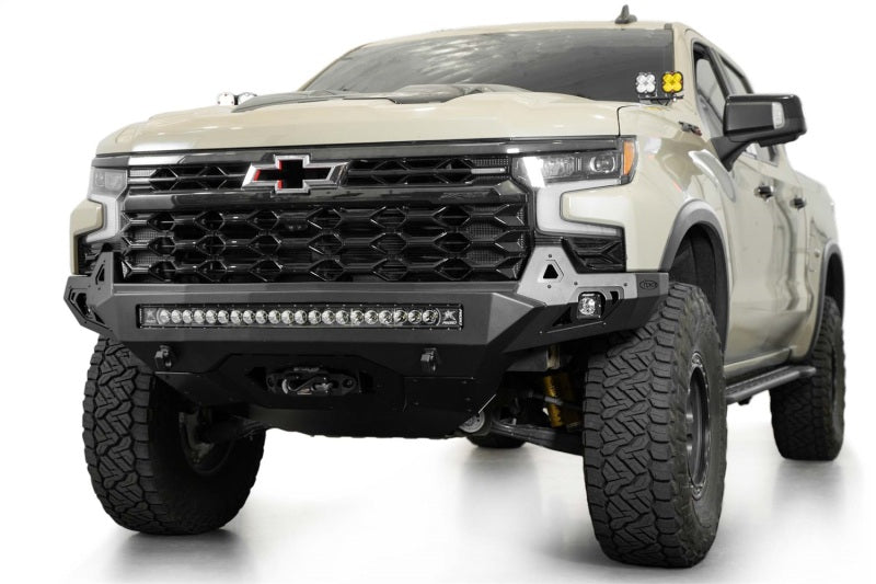 Addictive Desert Designs 2022+ Chevy Silverado 1500 ZR2 Stealth Fighter Front Bumper Bumpers - Steel Addictive Desert Designs
