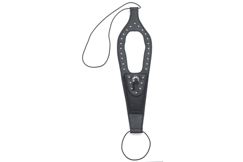 Mustang 11-17 Yamaha Stryker Cruiser Tank Bib w/Studs - Black Tank Bibs Mustang Motorcycle