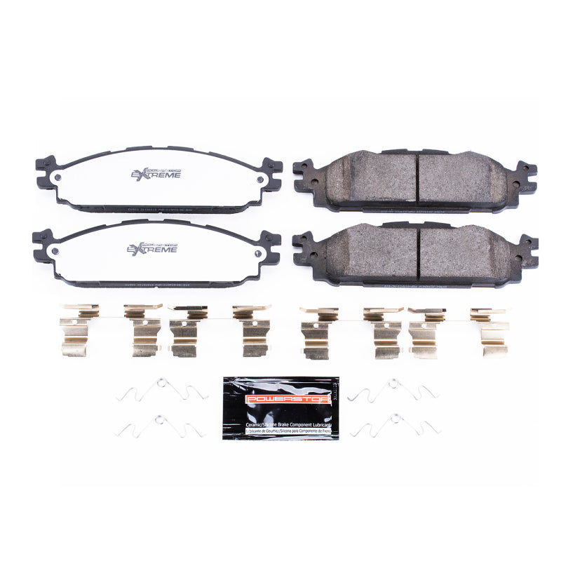 Power Stop 11-19 Ford Explorer Front Z36 Truck & Tow Brake Pads w/Hardware Brake Pads - Performance PowerStop