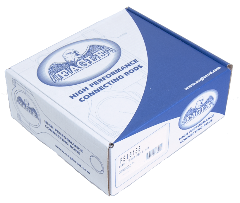 Eagle Chevrolet Big Block 4340 I-Beam Connecting Rod 6.135in w/ 7/16in ARP 8740 (Set of 8) Connecting Rods - 8Cyl Eagle