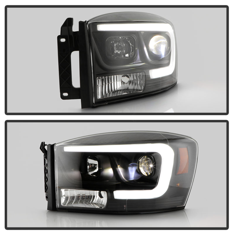 Spyder 06-08 Dodge Ram 1500 LED Headlights - Black PRO-YD-DR06PL-BK Headlights SPYDER