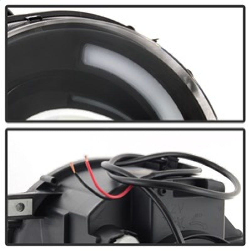 xTune 15-17 Jeep Renegade Light Bar DRL Projector Headlights -Black (PRO-JH-JREN-LBDRL-BK) Headlights SPYDER