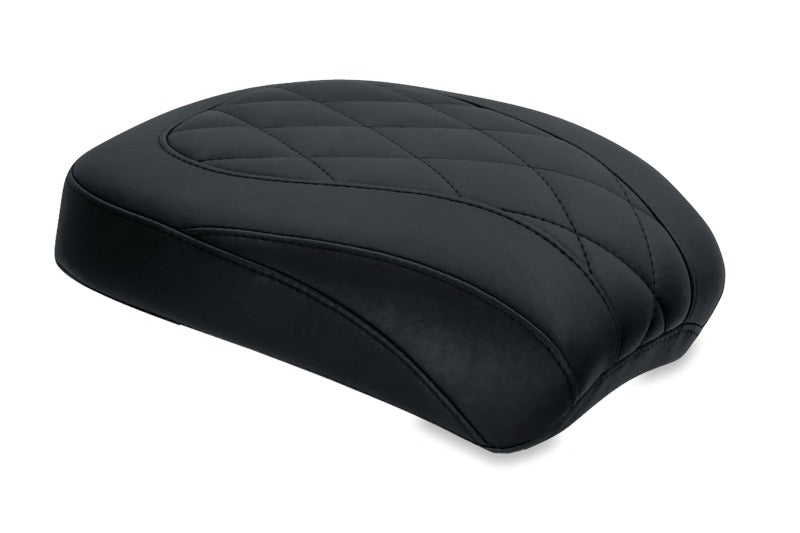 Mustang 00-15 Harley Softail Standard Rear Tire Wide Tripper Passenger Seat Diamond Stitch - Black Passenger Motorcycle Seats Mustang Motorcycle
