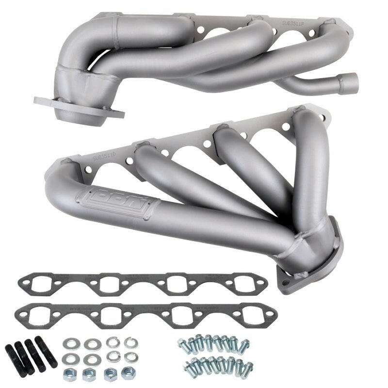 BBK 87-95 Ford F150 Truck 5.8 351 Shorty Unequal Length Exhaust Headers - 1-5/8 Titanium Ceramic Headers & Manifolds BBK