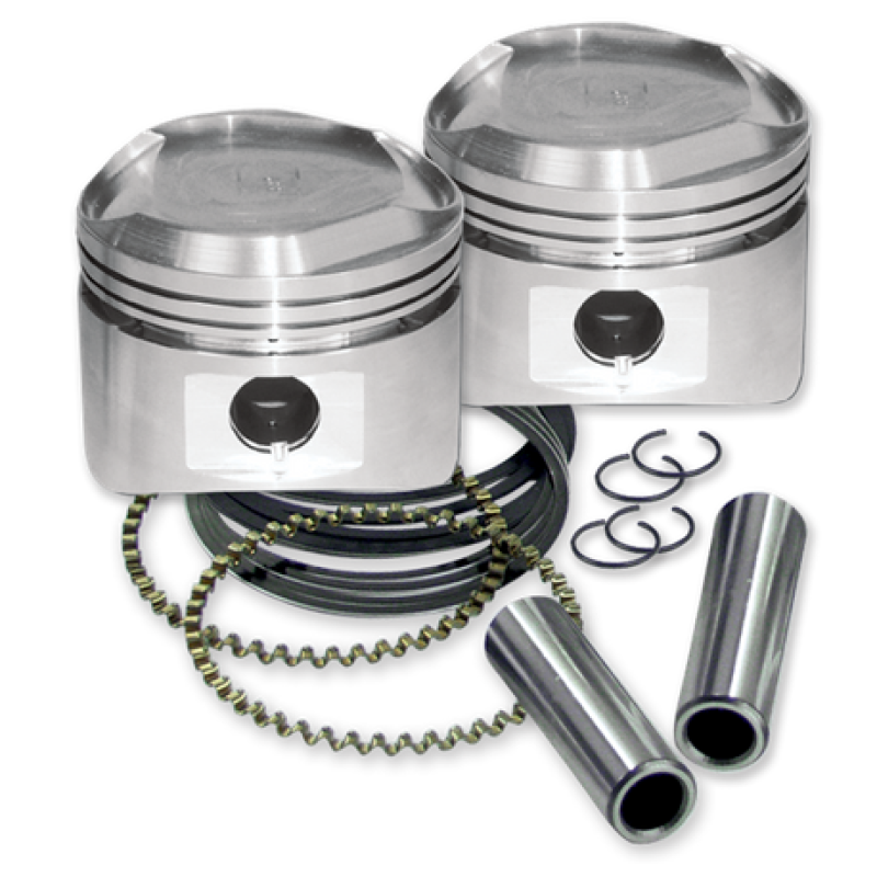S&S Cycle 84-99 3-1/2in x 4-1/4in Standard 80in Piston Set Piston Sets - Powersports S&S Cycle