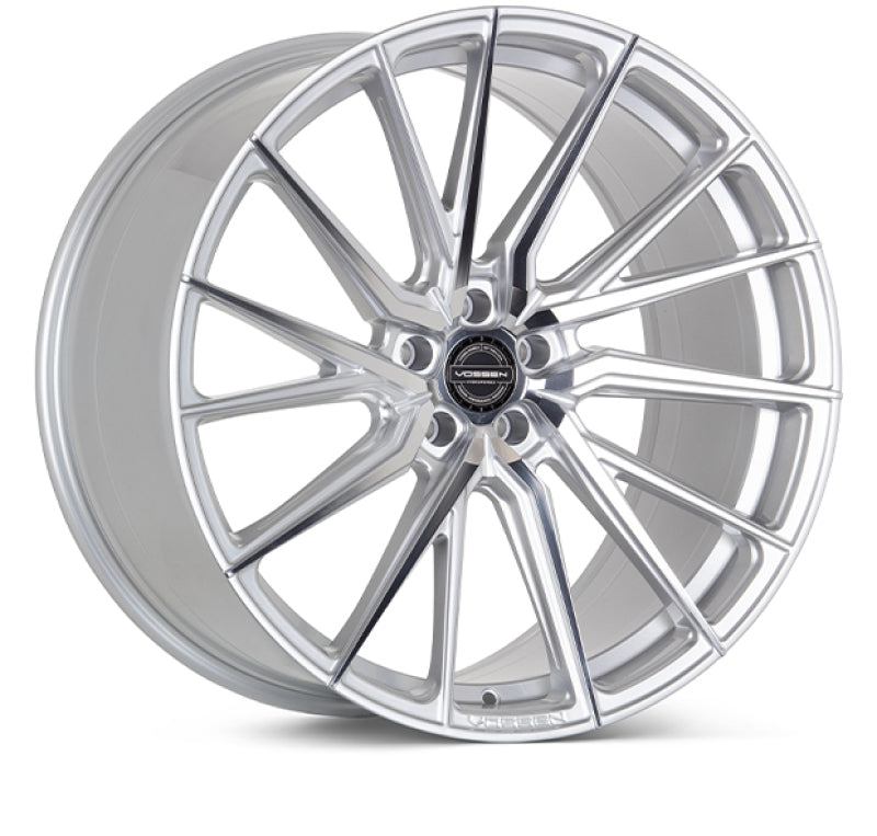 Vossen HF-4T 20x10 / 5x120 / ET45 / Deep Face / 72.56 - Silver Polished - Left Wheel Wheels - Forged Vossen