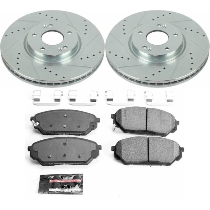 Power Stop 07-12 Hyundai Veracruz Front Z23 Evolution Sport Brake Kit Brake Kits - Performance D&S PowerStop