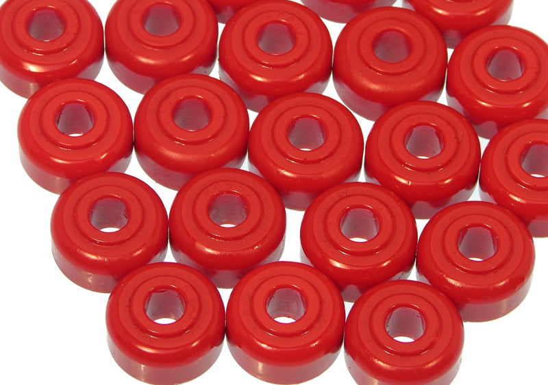 Prothane Universal End Link Bushings - 5/8 x 1.15in OD x 3/8in ID - Red Sway Bar Bushings Prothane