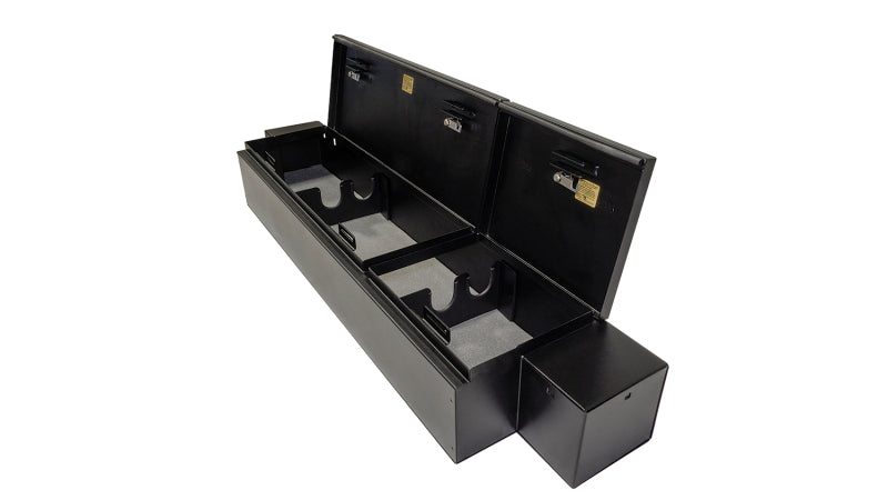 Caja de seguridad debajo del asiento Tuffy con cerradura con llave para camionetas Ram con cabina doble