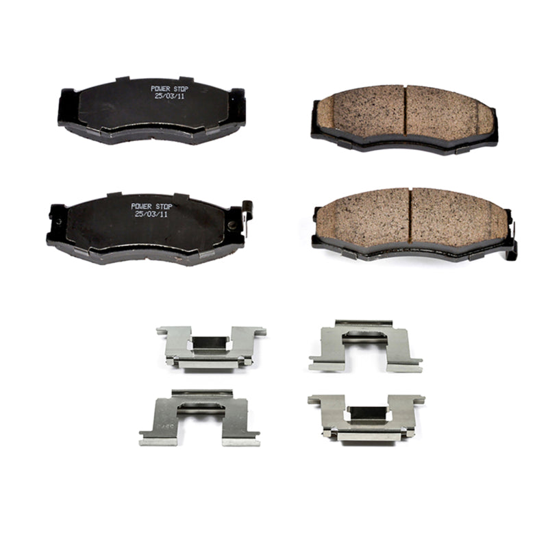Power Stop 90-92 Infiniti M30 Front Z17 Evolution Ceramic Brake Pads w/Hardware Brake Pads - OE PowerStop