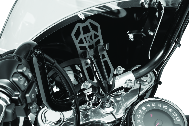 Kuryakyn Free-Flex Device Holder Handlebar Clamp Mount Black Phone Holders Kuryakyn