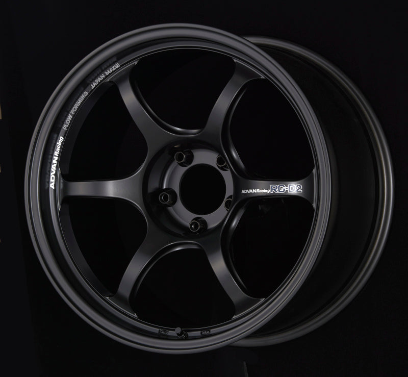 Advan RG-D2 15x5.5 +45 4x100 Semi Gloss Black Wheel Wheels - Cast Advan