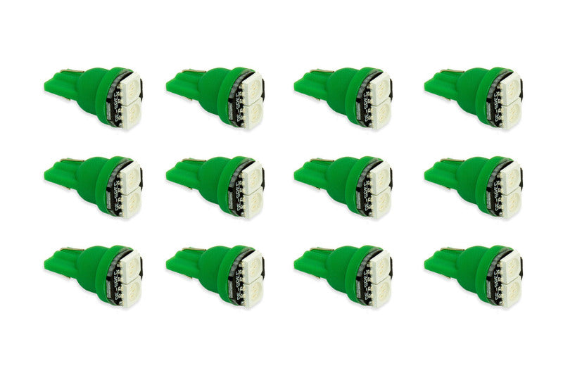 Diode Dynamics 194 LED Bulb SMD2 LED - Green Set of 12 Bulbs Diode Dynamics