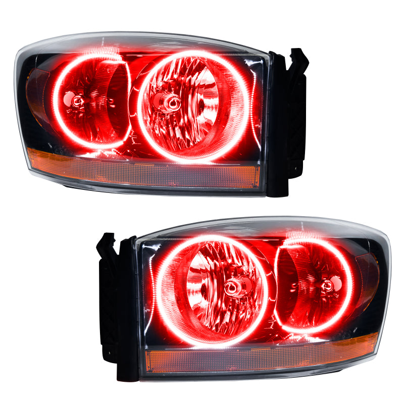 Oracle 06 Dodge Ram SMD HL - Black - ColorSHIFT w/ BC1 Controller Headlights ORACLE Lighting