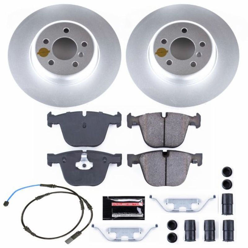 Power Stop 10-17 BMW 535i GT Rear Z23 Evolution Sport Coated Brake Kit Brake Kits - Performance D&S PowerStop