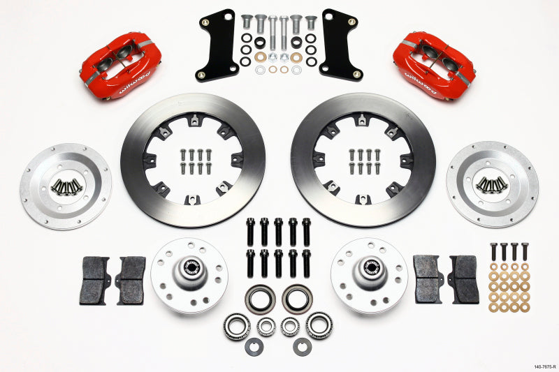 Wilwood Forged Dynalite Front Kit 12.19in Red 67-69 Camaro 64-72 Nova Chevelle Big Brake Kits Wilwood