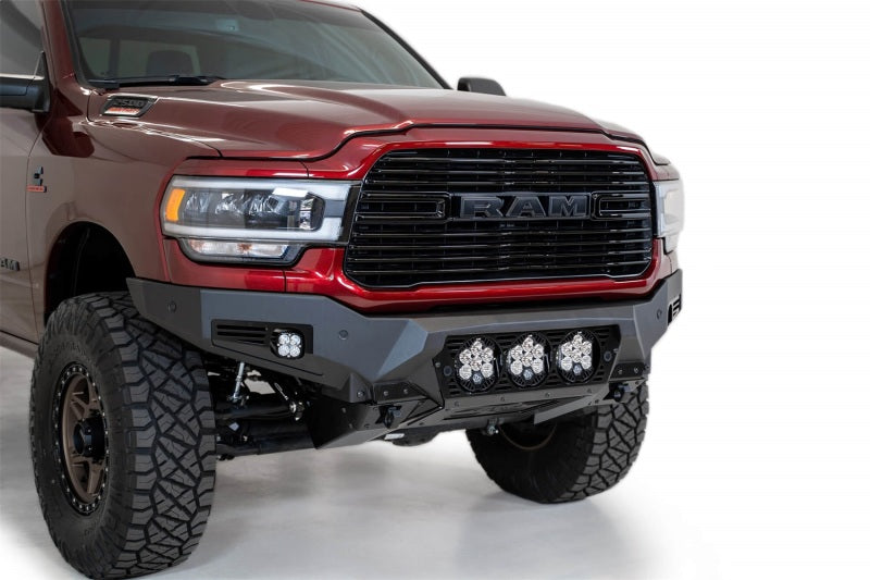 Addictive Desert Designs 19-21 Ram 2500/3500 Bomber HD Front Bumper (Baja Designs LP6 Mounts) Bumpers - Steel Addictive Desert Designs