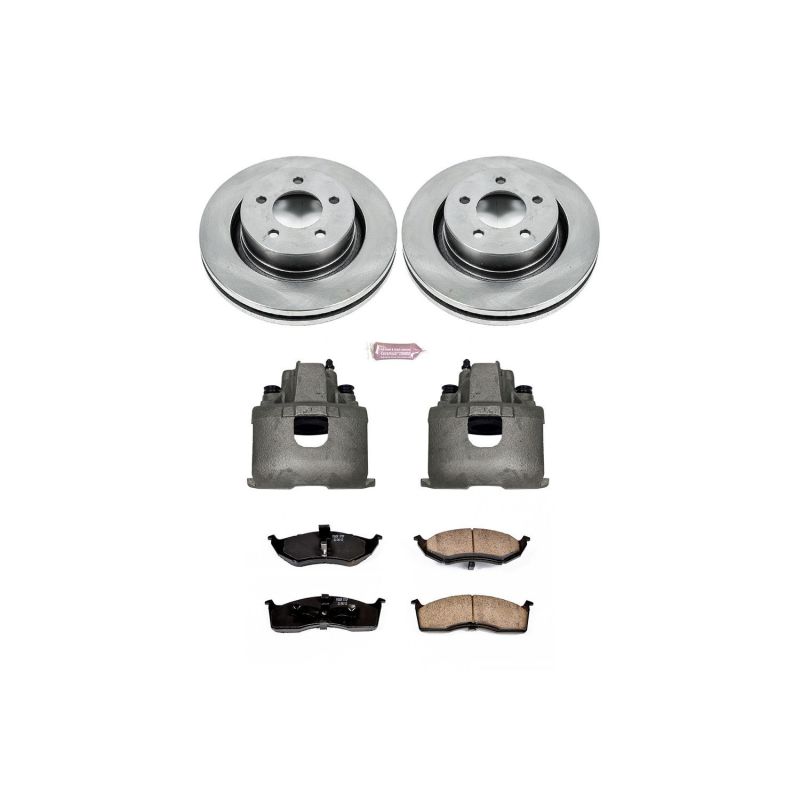Power Stop 00-04 Chrysler Concorde Front Autospecialty Brake Kit w/Calipers Brake Kits - OE PowerStop