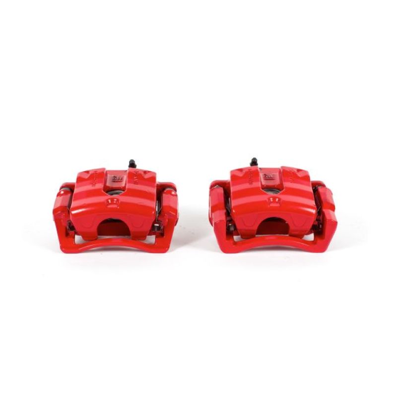 Power Stop 08-14 Cadillac CTS Rear Red Calipers w/Brackets - Pair Brake Calipers - Perf PowerStop