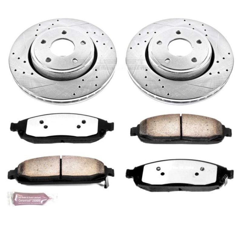 Power Stop 06-10 Jeep Commander Front Z36 Truck & Tow Brake Kit Brake Kits - Performance D&S PowerStop