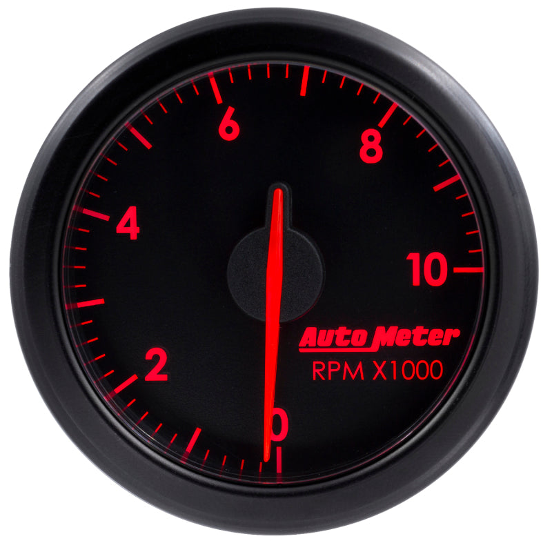 Autometer Airdrive 2-1/6in Tachometer Gauge 0-10K RMP - Black Gauges AutoMeter