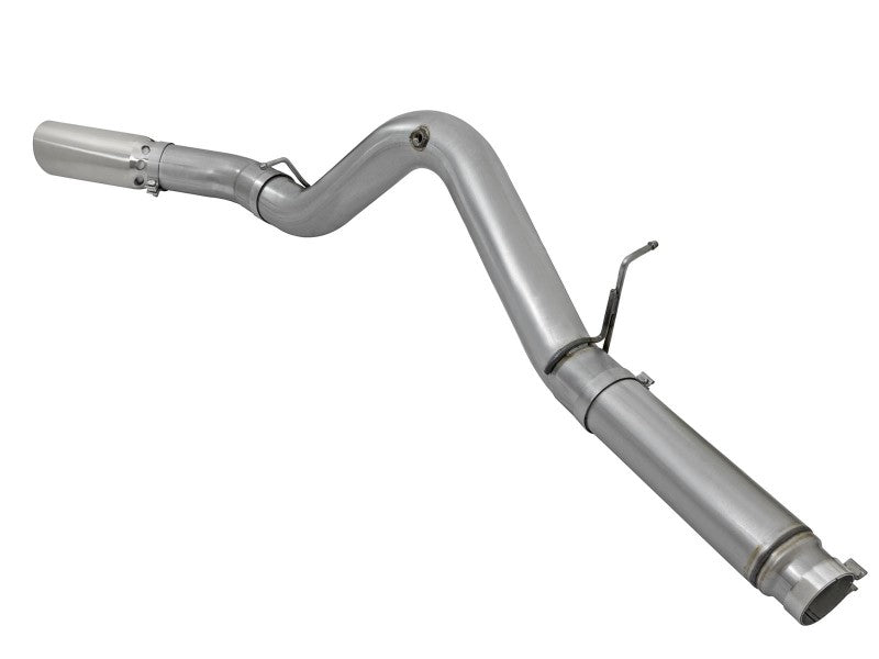 aFe LARGE Bore HD 5in Exhausts DPF-Back SS w/ Pol Tips 16-17 GM Diesel Truck V8-6.6L (td) LML/L5P DPF Back aFe