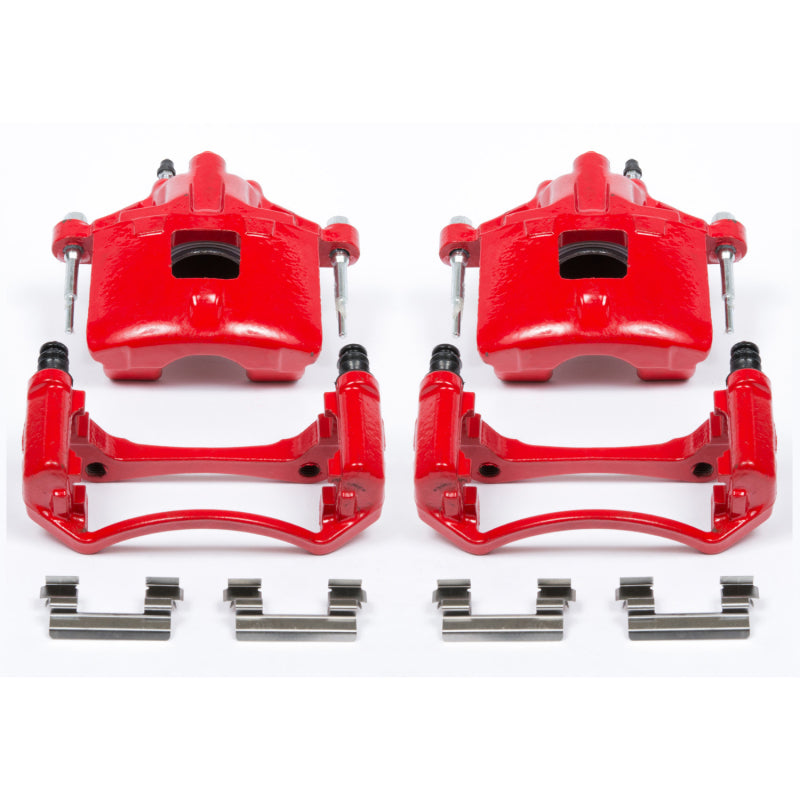 Power Stop 97-05 Buick Century Front Red Calipers w/Brackets - Pair Brake Calipers - Perf PowerStop