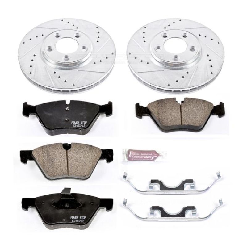 Power Stop 2005 Jaguar S-Type Front Z23 Evolution Sport Brake Kit Brake Kits - Performance D&S PowerStop