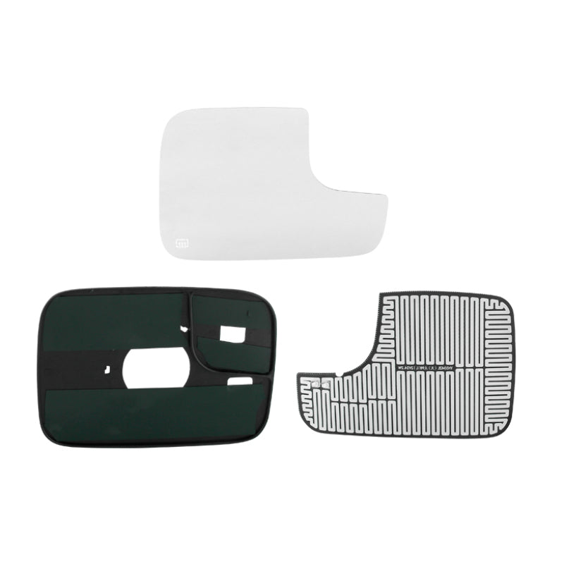 xTune Replacement Glass Heated Mirror Dram94 / Dram98 / Dram02 Right Large MIR-GLASS-DRAM9402-PW-R1 Side Mirrors SPYDER
