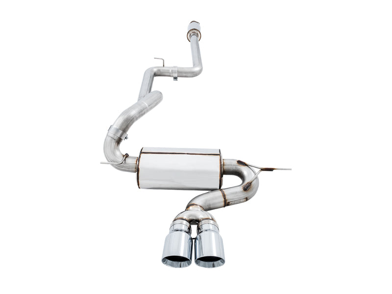 AWE Tuning Ford Focus ST Touring Edition Cat-Back Exhaust - Resonated - Chrome Silver Tips Catback AWE Tuning