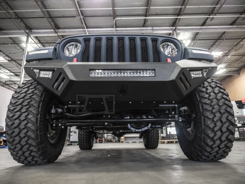 Road Armor 18-20 Jeep Wrangler JL SPARTAN Bolt-On Front Bumper Skid Plate Guard - Tex Blk Bumpers - Steel Road Armor