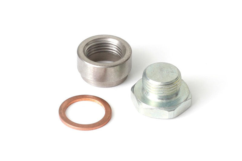 Haltech O2 Sensor Weld-On Bung w/Copper Washer & Blanking Plug M18 x1.5 Fittings Haltech