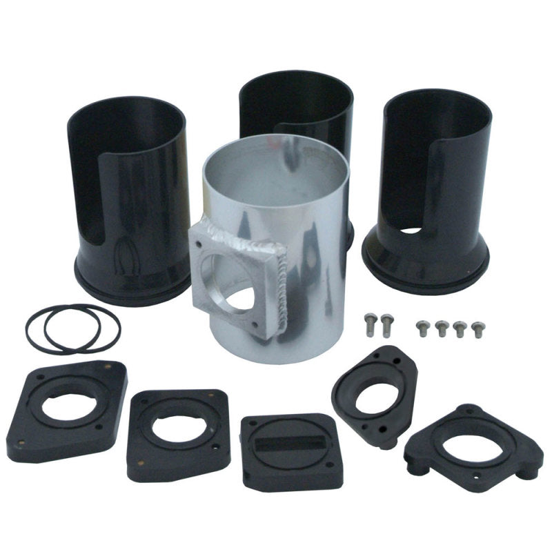 Spectre Mass Air Flow Sensor Adapter Kit (3in.) - Aluminum Mass Air Flow Sensors Spectre