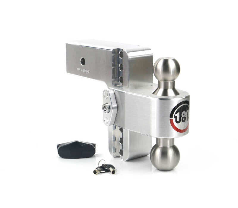 Weigh Safe 180 Hitch 6in Drop Hitch & 3in Shank (10K/21K GTWR) - Aluminum Hitch Ball Mounts Weigh Safe