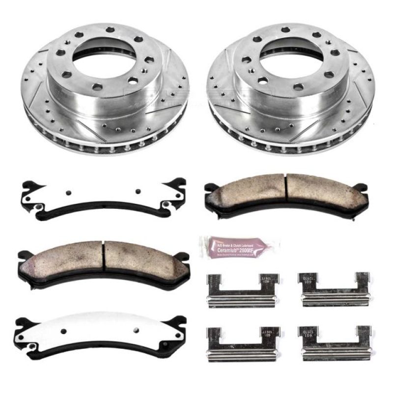 Power Stop 00-05 Cadillac DeVille Front Z36 Truck & Tow Brake Kit Brake Kits - Performance D&S PowerStop