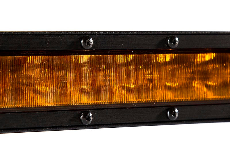 Diode Dynamics 12 In LED Light Bar Single Row Straight - Amber Driving (Pair) Stage Series Light Bars & Cubes Diode Dynamics