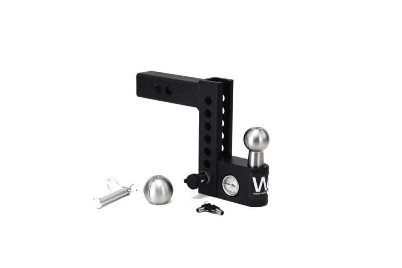 Weigh Safe Aero Hitch 10in Drop Hitch & 2in Shank (10K/12.5K GTWR) w/WS05 - Steel Hitch Ball Mounts Weigh Safe
