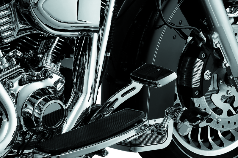 Kuryakyn Extended Brake Pedal Girder 08-13 Touring Chrome Pedals Kuryakyn