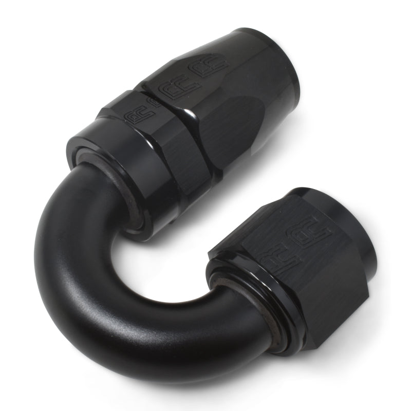 Russell Performance -12 AN Black 180 Degree Full Flow Swivel Hose End Fittings Russell