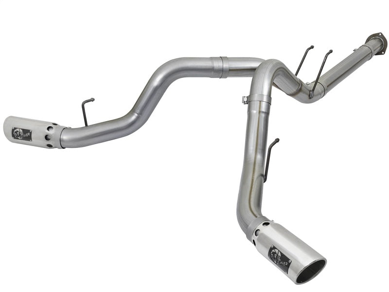 aFe POWER 4in DPF-Back SS Exhaust System 2017 Ford Diesel Trucks V8-6.7L (td) DPF Back aFe
