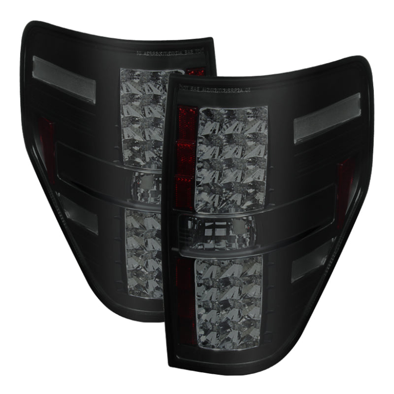 Spyder Ford F150 09-14 LED Tail Lights Black Smoke ALT-YD-FF15009-LED-BSM Tail Lights SPYDER