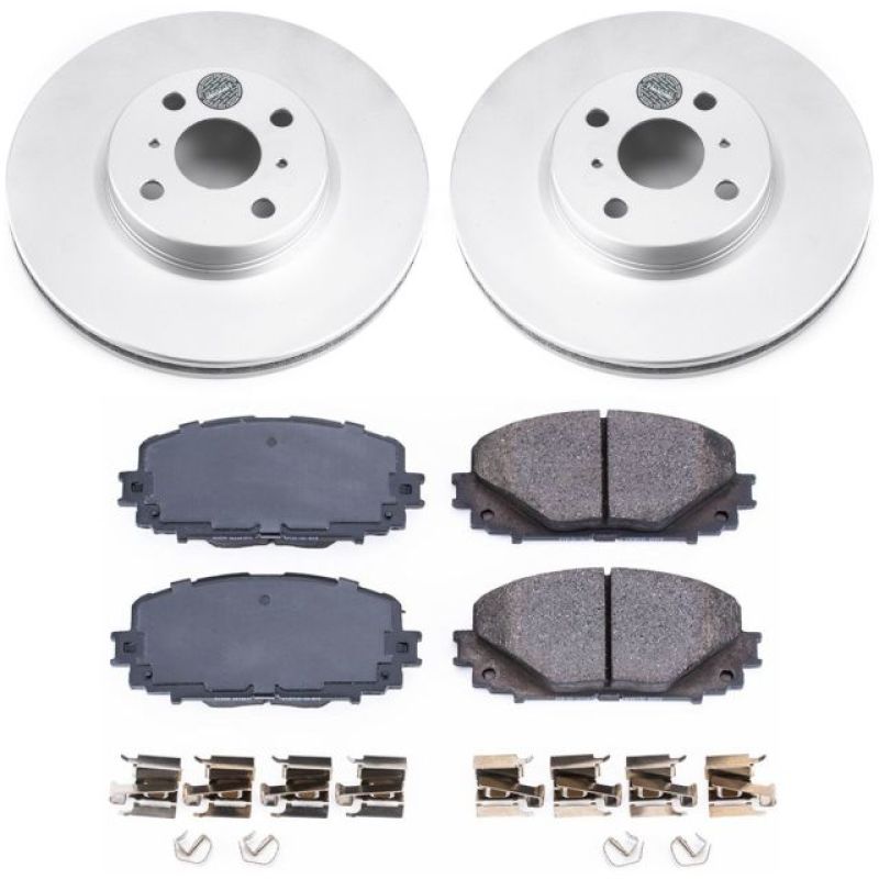 Power Stop 12-18 Toyota Yaris Front Z17 Evolution Geomet Coated Brake Kit Brake Kits - Performance Blank PowerStop