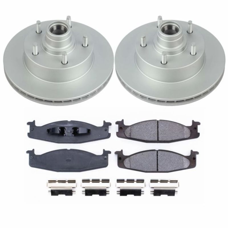 Power Stop 94-01 Ford E-150 Front Z17 Evolution Geomet Coated Brake Kit Brake Kits - Performance Blank PowerStop