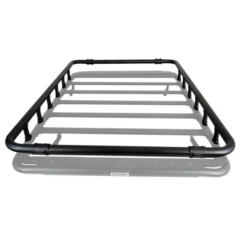 Go Rhino SRM500 Quad Rail Kit (For 75in. Long Rack) - Tex. Blk (Rails ONLY - Req. Platform) Roof Baskets Go Rhino