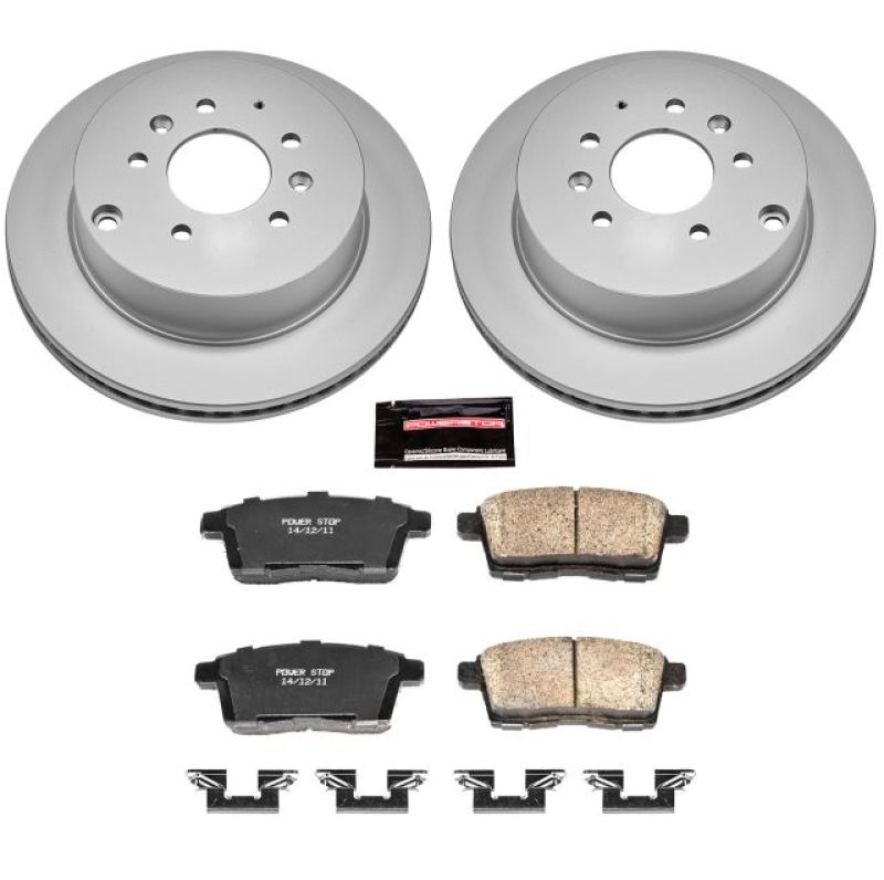 Power Stop 07-12 Mazda CX-7 Rear Z17 Evolution Geomet Coated Brake Kit Brake Kits - Performance Blank PowerStop
