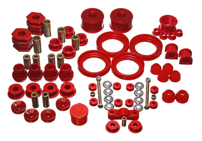 Energy Suspension 96-00 Honda Civic/CRX Red Hyper-Flex Master Bushing Set Bushing Kits Energy Suspension