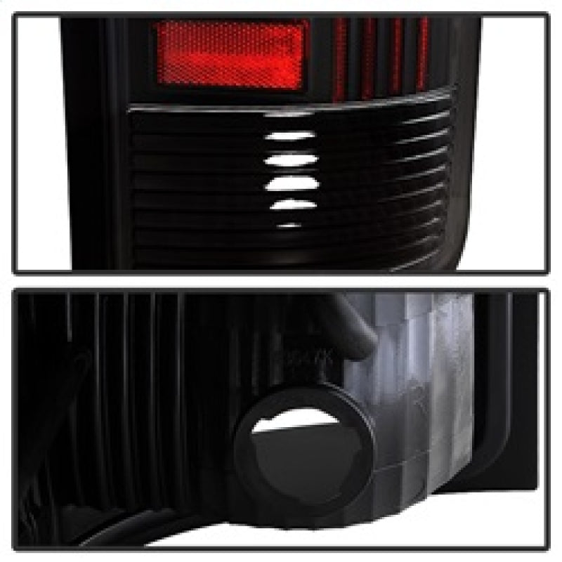 xTune GMC Sierra 07-13 LED Tail Lights Black ALT-ON-GS07-G2-LED-BK Tail Lights SPYDER